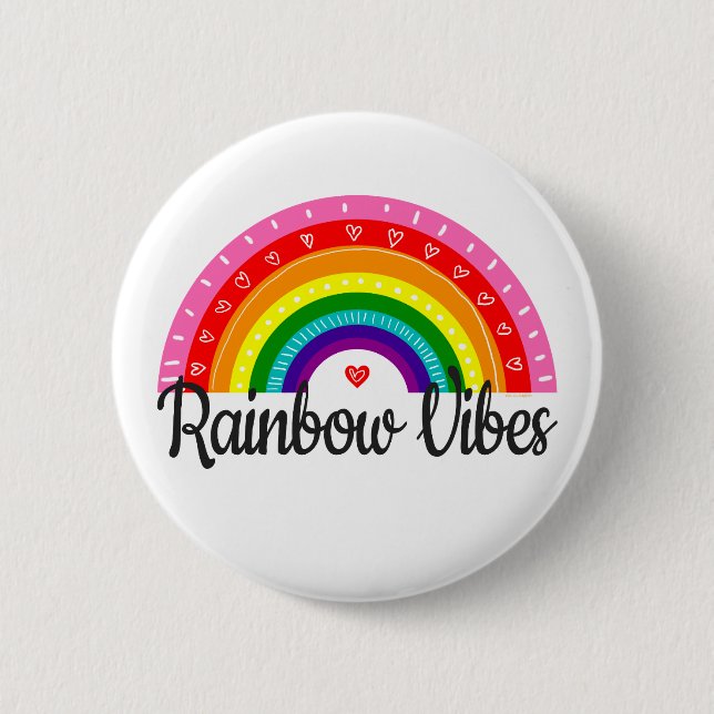 Rainbow Vibes Button (Vorderseite)