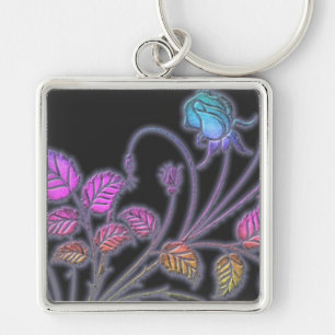 Rainbow Vines Floral Key Chain Schlüsselanhänger