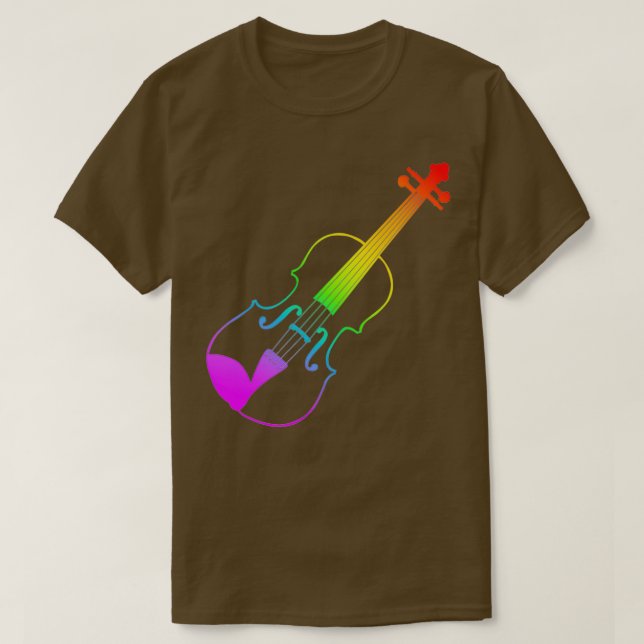 Rainbow Violin 1 T-Shirt (Design vorne)