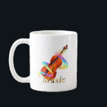 Rainbow Violin Kaffeetasse<br><div class="desc">このデザインは、音楽が持つ“目に見えない力”を色彩の流れとして描いた作品です。
温かい木の響きを持つチェロから、音が光となって広がり、心を包み込むような瞬間を表現しています。
音楽を愛する人、創作を大切にする人の毎日に、そっと寄り添うアートです。</div>
