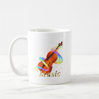 Rainbow Violin Kaffeetasse