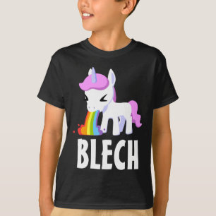 RAINBOW VOMIT UNICORN FUNNY KIDS T - Shirt
