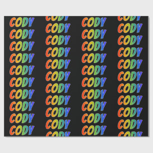 Rainbow Vorname "CODY"; Fun & Colorful Geschenkpapier