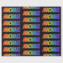 Rainbow Vorname "MICHAEL"; Fun & Colorful