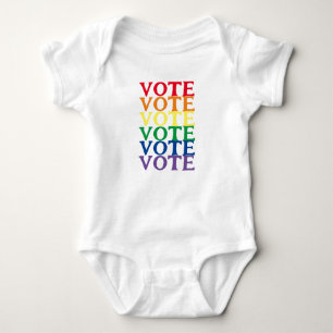 "Rainbow Vote" Baby Strampler