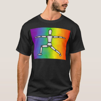 Rainbow Warrior 2 Yoga Pose T-Shirt