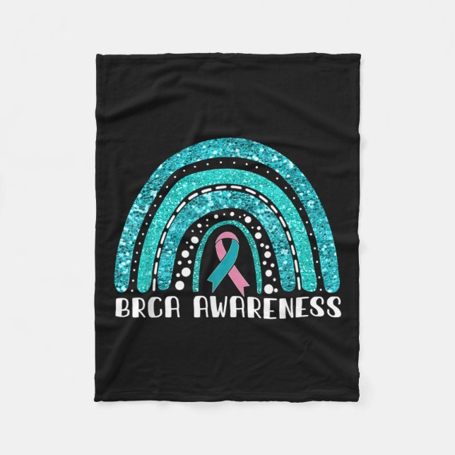 Rainbow Warrior Brca Bewusstsein Fleecedecke (Vorderseite)