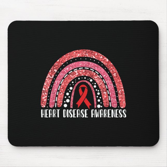 Rainbow Warrior Herzerkrankungen Bewusstsein Mousepad (Vorne)