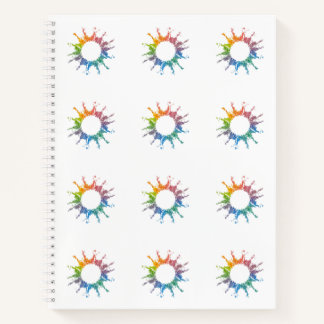 Rainbow Wassercolor Spiralnotebook Notizbuch