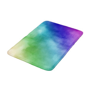 Rainbow Wasserfarben Badematte