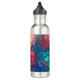 Rainbow Water Bottle Colorful Boho Stainless Steel Edelstahlflasche