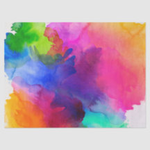 Rainbow Watercolor Abstrakt