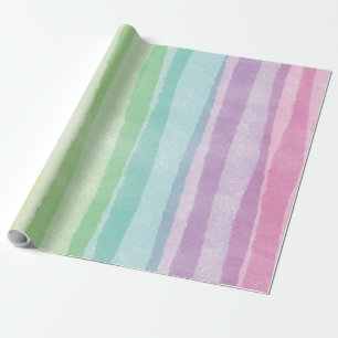 Rainbow Watercolor Einhorn Party Geschenkpapier
