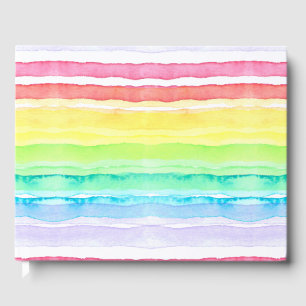 Rainbow Watercolor Wedding Gästebuch