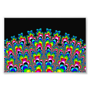 Rainbow Waterfall - Fraktal Art Fotodruck