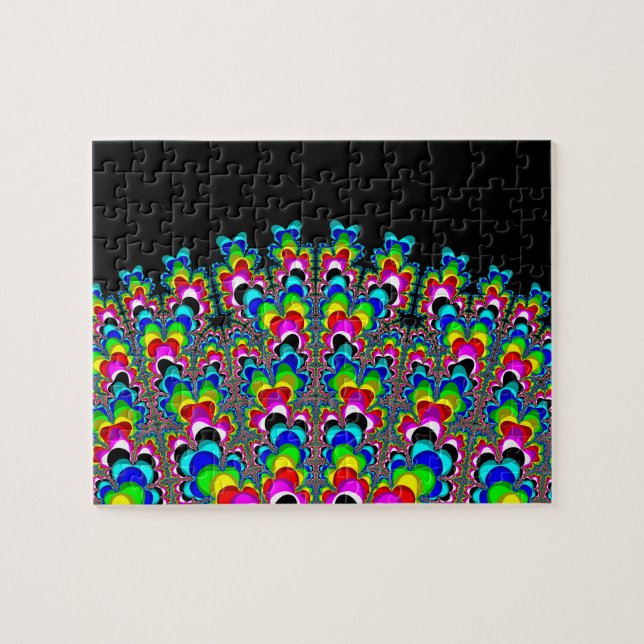 Rainbow Waterfall - Fraktal Art Puzzle (Horizontal)