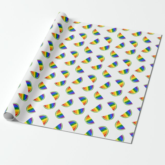 Rainbow Watermelon Geschenkpapier (Ungerollt)