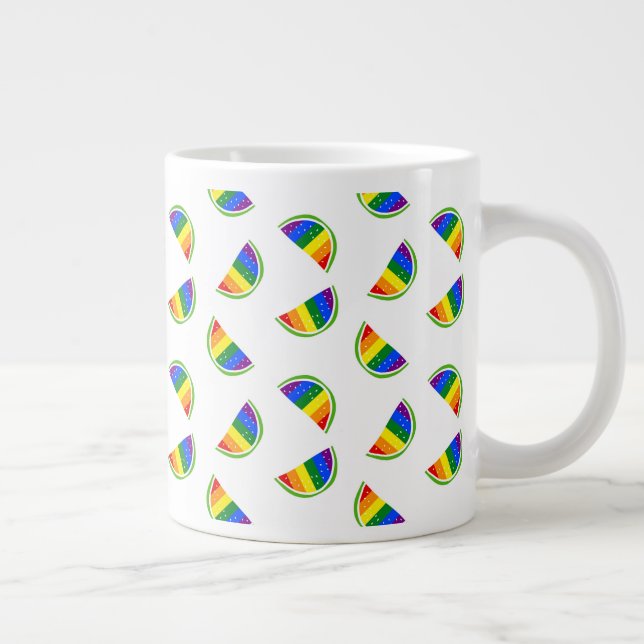 Rainbow Watermelon Jumbo-Tasse (Rechts)