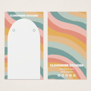 Rainbow Wave Earring Necklace Juwelier Display Car