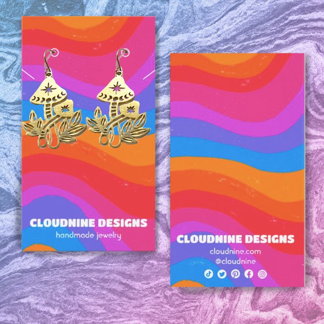 Rainbow Wave Earring Necklace Juwelier Display Car (Von Creator hochgeladen)