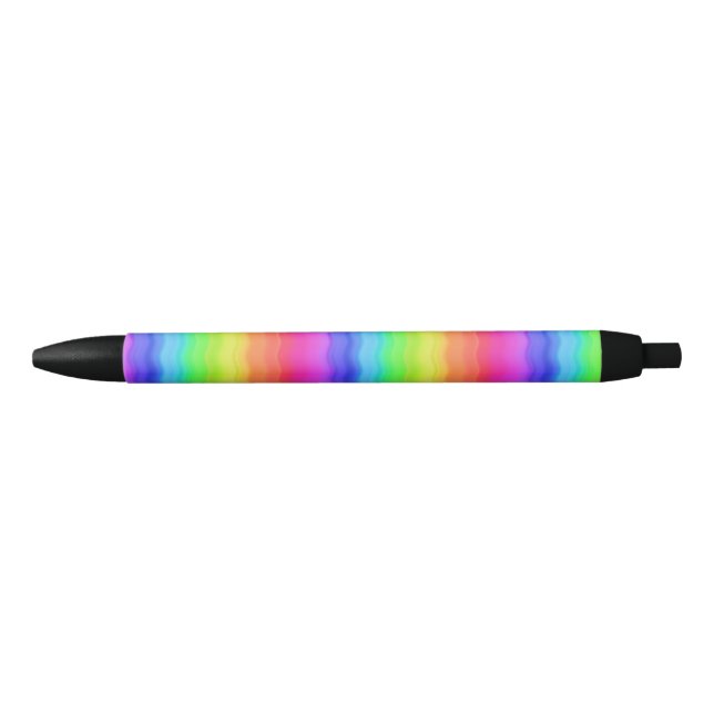 Rainbow Wavy Wave Gradual Pastel Farbe Kugelschreiber (Vorderseite)