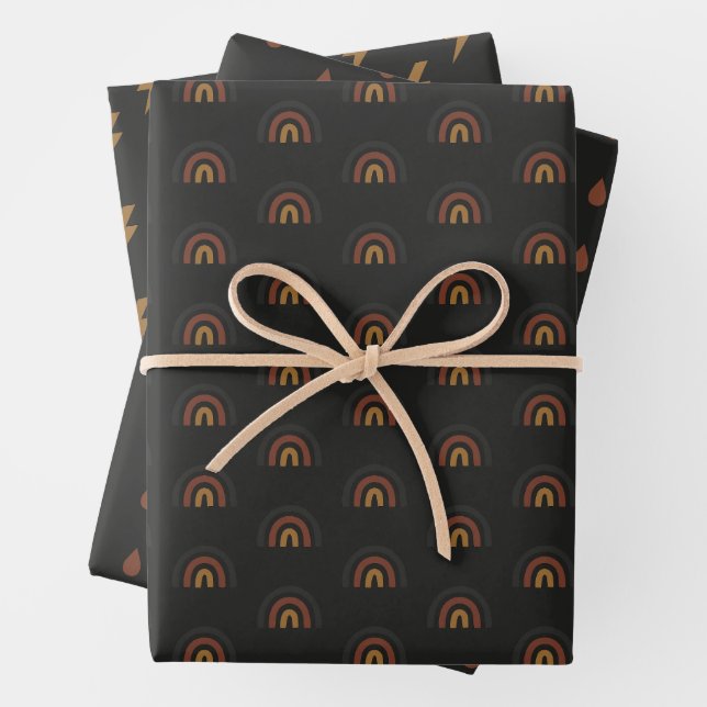 Rainbow Weather Wrapping Paper  Geschenkpapier Set (Beispiel)