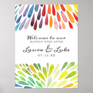 Rainbow Wedding Poster