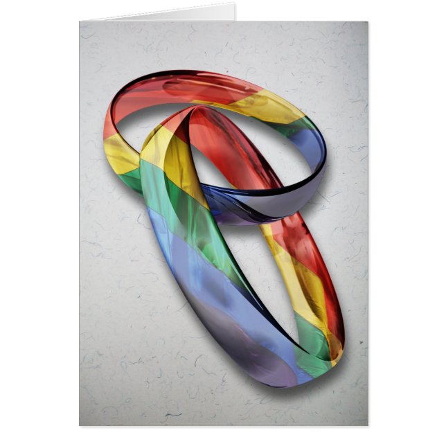 Rainbow Wedding Rings for Marriage Equality (Vorne)
