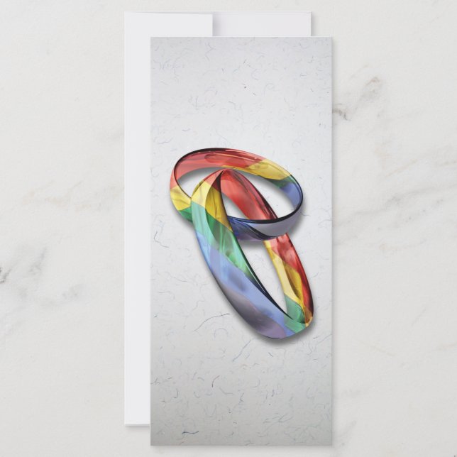Rainbow Wedding Rings for Marriage Equality (Vorderseite)