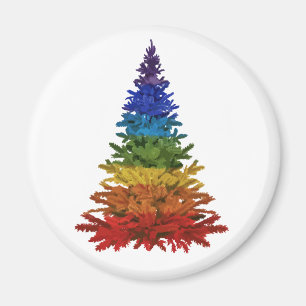 Rainbow-Weihnachtsbaum-Magnet Magnet