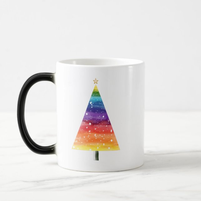 Rainbow-Weihnachtsbaum Verwandlungstasse (Links)