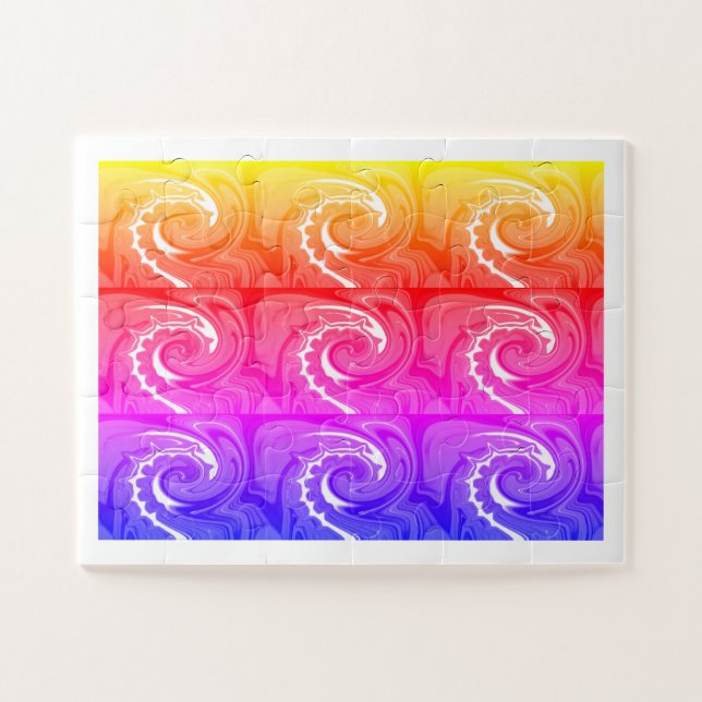 Rainbow-Welle Puzzle (Horizontal)