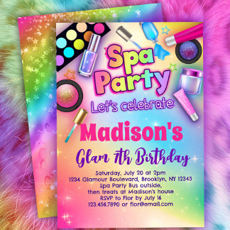 Rainbow Wellness-Center Birthday Party Einladung