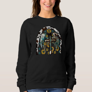 Rainbow Western Country Boho Deco für Christliches Sweatshirt