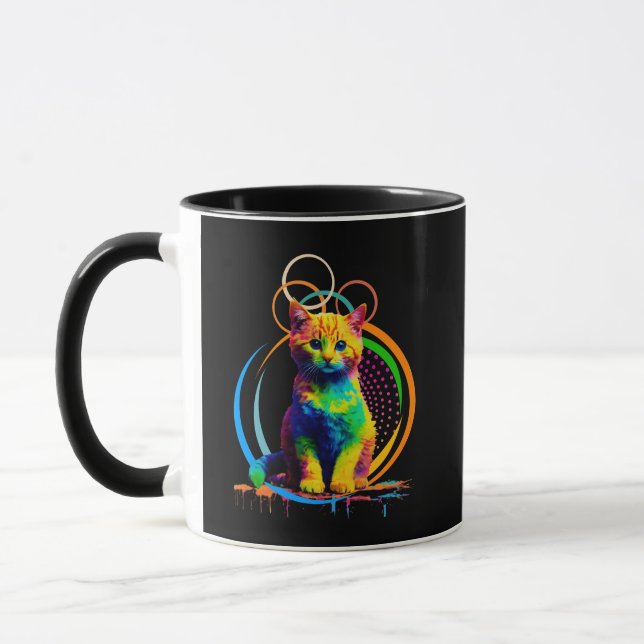 Rainbow Whiskys Ein Traum für die Katze Tasse (Links)