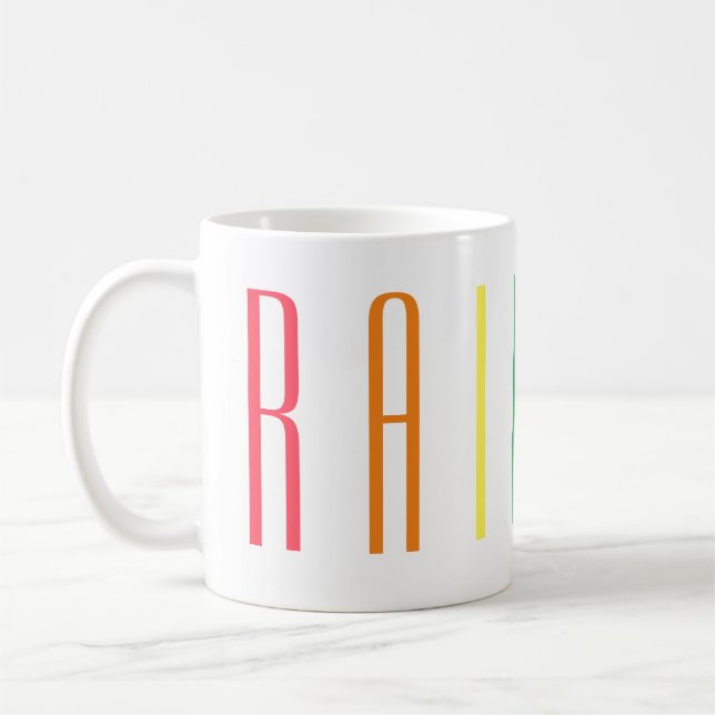 RAINBOW White Tasse (Links)