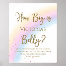 Rainbow Wie groß ist Mommys Belly Baby Showspiel