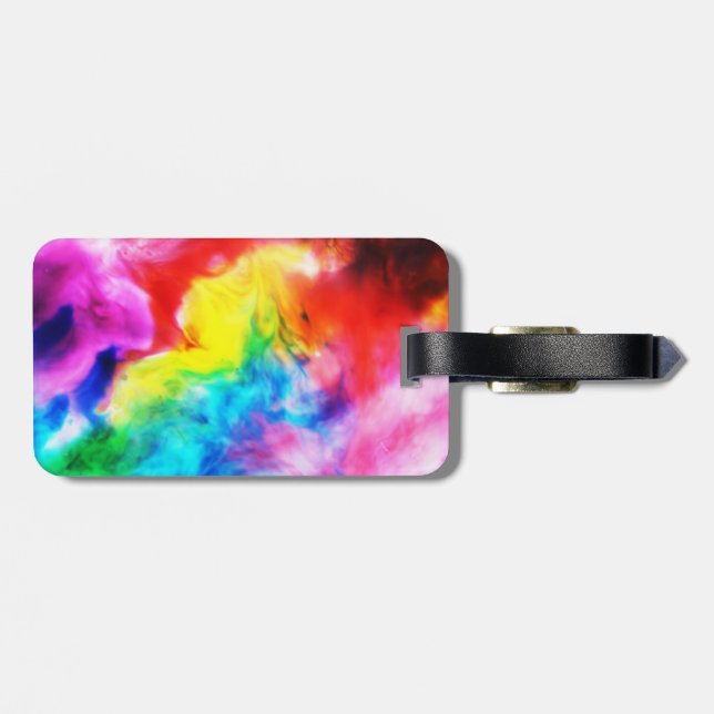 Rainbow Wild Luggage Tag Gepäckanhänger (Rückseite horizontal)