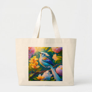 Rainbow Winged Jay Fantasy Bird Jumbo Stoffbeutel