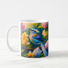 Rainbow Winged Jay Fantasy Bird Kaffeetasse
