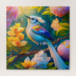 Rainbow Winged Jay Fantasy Bird Puzzle