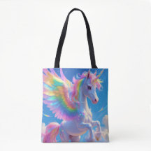 Rainbow Winged Prancing Unicorn