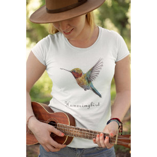 Rainbow Wings: Lebhafte Hummingbird Art, kundenspe T-Shirt