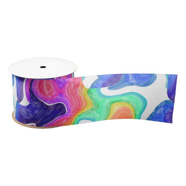 Rainbow Wirbel Bath Satinband (Spule)