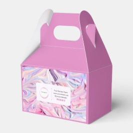 Rainbow Wirbel Pink Blue Lila Small Business Geschenkschachtel