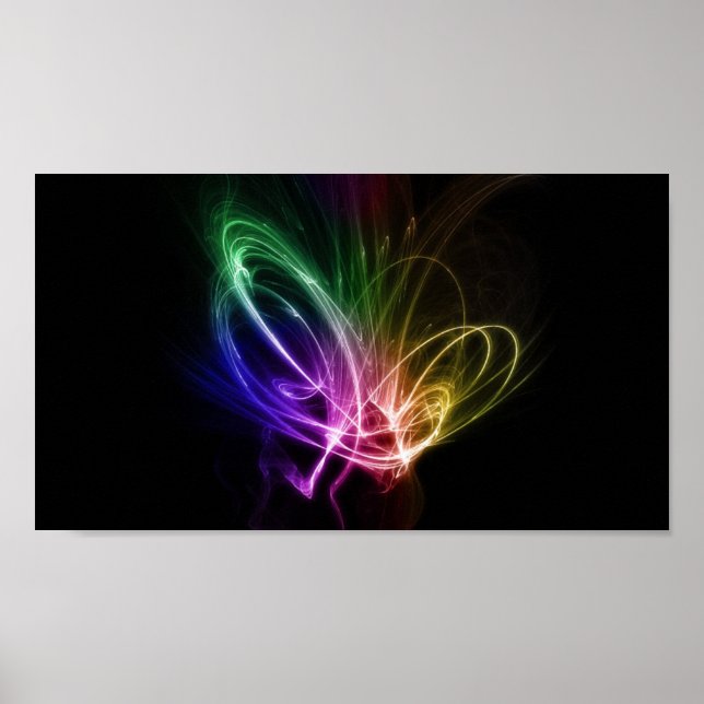 Rainbow-Wirbel Poster (Vorne)