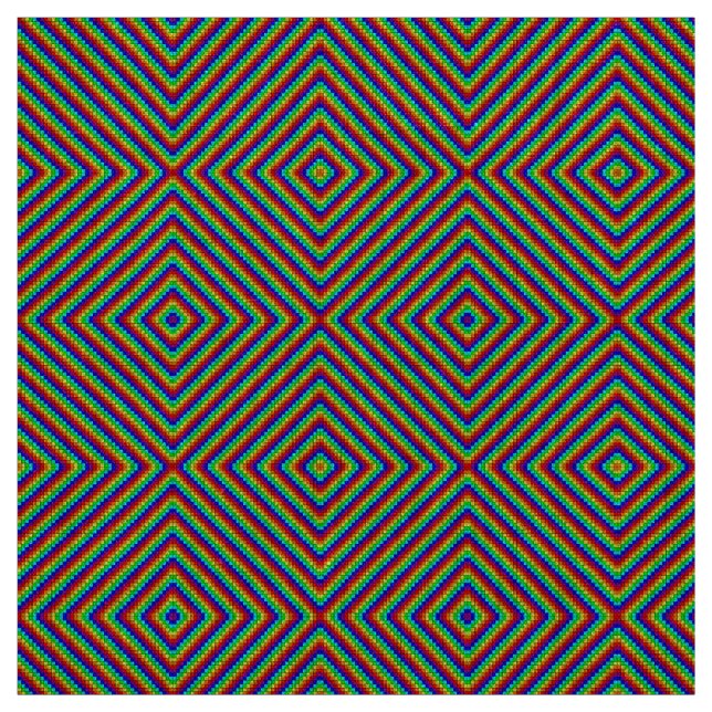 Rainbow X - Natürliche Linenstoffe Stoff (Muster)