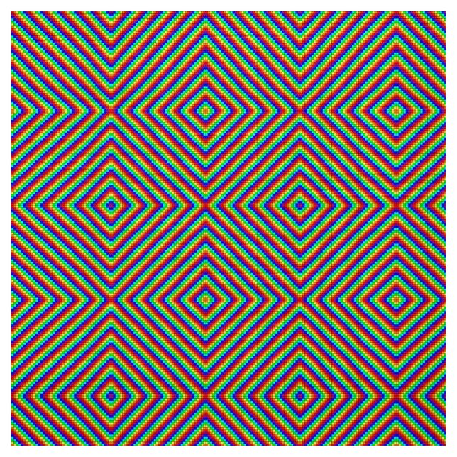 Rainbow X - Polyester Poplin Fabric Stoff (Muster)