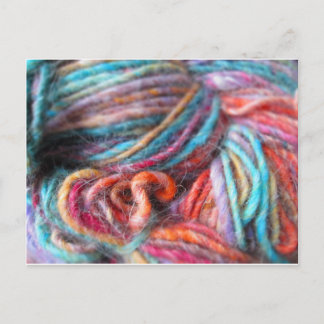 Rainbow Yarn Bundle Postkarte