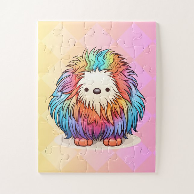 Rainbow Yeti Jigsaw Puzzle (Vertikal)